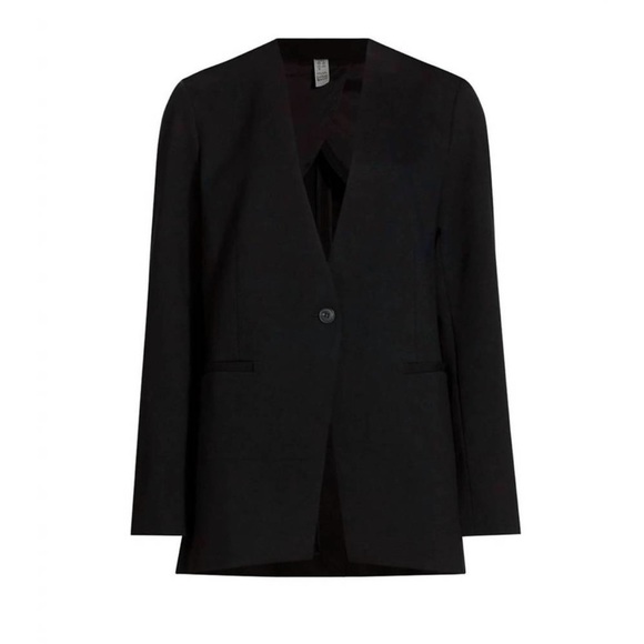 Spanx The Perfect Oversized Collarless Blazer Ponte Black XL - Picture 1 of 16